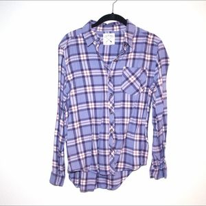 la Hearts Plaid long sleeve